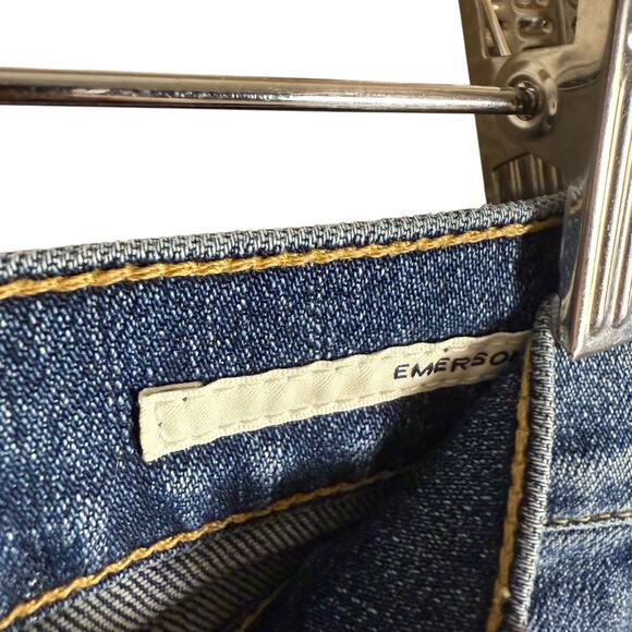 Citizens of Humanity Emerson Slim Fit Distressed Blue Denim Boyfriend Jeans 27 - Picture 6 of 14